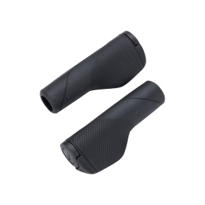 Ergonomiske og bæredygtige cykelgreb Disse greb er ergonomisk designet for maksimal komfort og kontrol. De har en skridsikker overflade og er lavet af det holdbare materiale VEXT. 80 % af kernen og styrpropperne består af genbrugsplast indsamlet fra havet. Grebene fastgøres sikkert med en skrue og et låsesystem. Funktioner: - Komfortabel, anatomisk form med gel for at fordele tryk og undgå smerter i håndleddene - Skridsikker tekstur for godt greb - Låsesystem med én skrue, der forhindrer, at grebet glider - Fremstillet af 80 % genbrugsplast fra havet