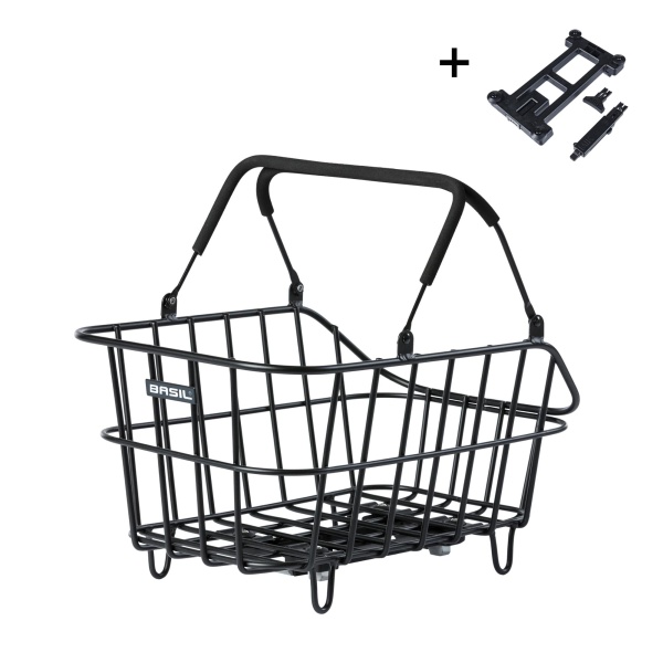 Kurv BASIL CENTO ALU MIK 2.0 (sort) bag.