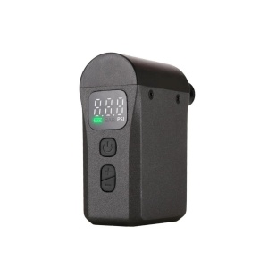 Elektrisk minipumpe Bikepartner Li-ion batteri USB-C opladelig sort 0-120psi, Bar/Psi. Batteri 500 mAh x2 83x33x52mm